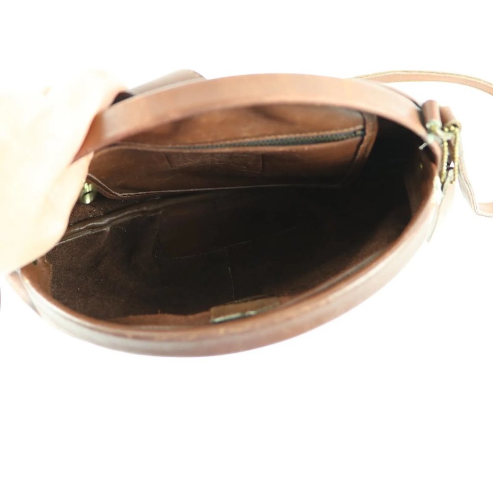 Coach Vintage Brown Laurel Leather Framed Clam Shell Shoulder Bag Purse Made USA - Picture 6 of 12